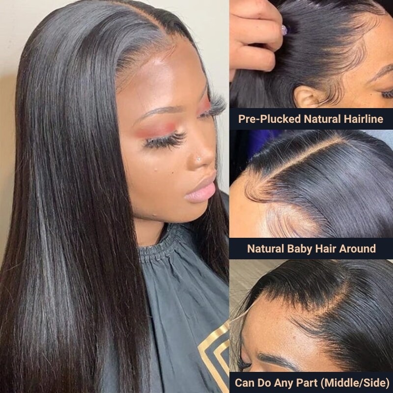 1# Wholesale Hair Vendor Affordable 13x4 Lace Front Wigs Straight 14 - 30 Inch