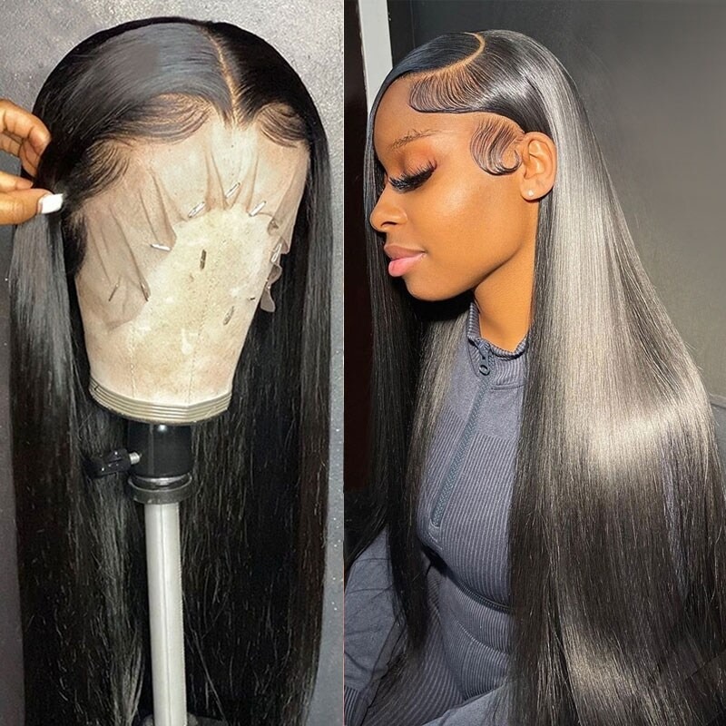 1# Wholesale Hair Vendor Affordable 13x4 Lace Front Wigs Straight 14 - 30 Inch