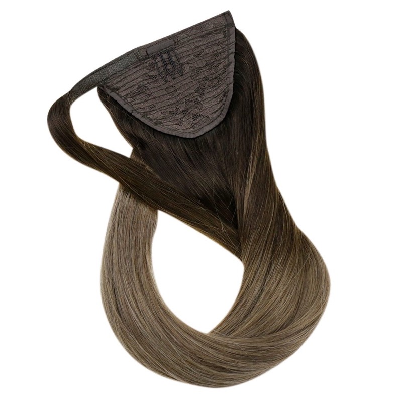 100% Human Hair Balayage Ponytail Extensions #2/8 - Hair Vendor