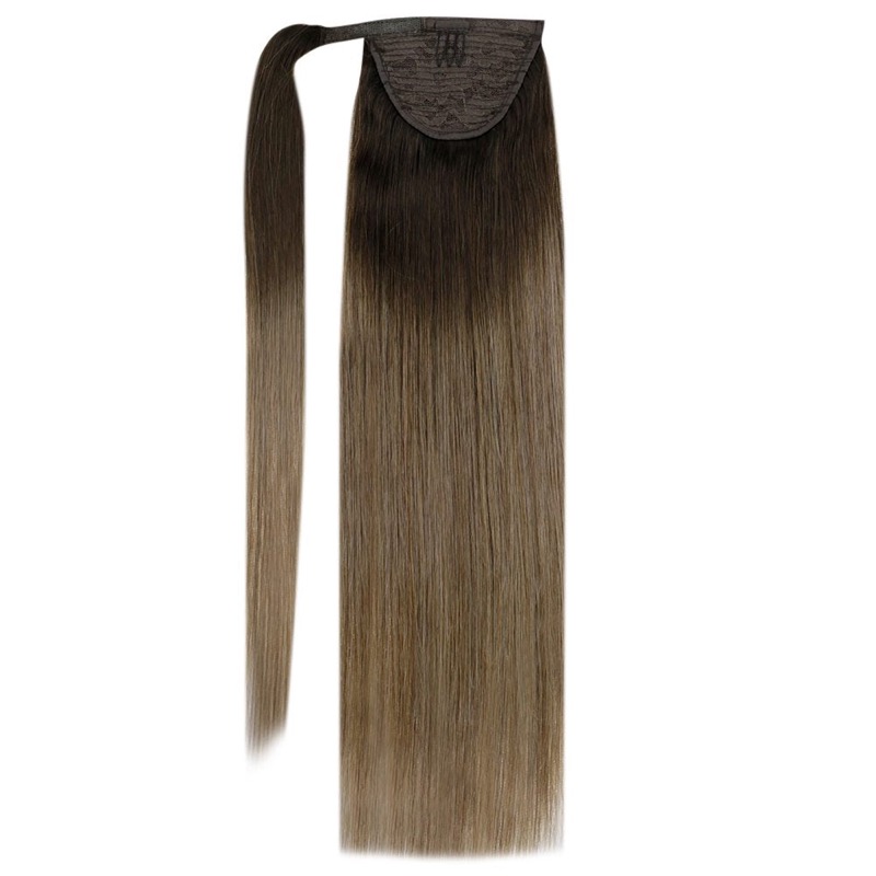 100% Human Hair Balayage Ponytail Extensions #2/8 - Hair Vendor