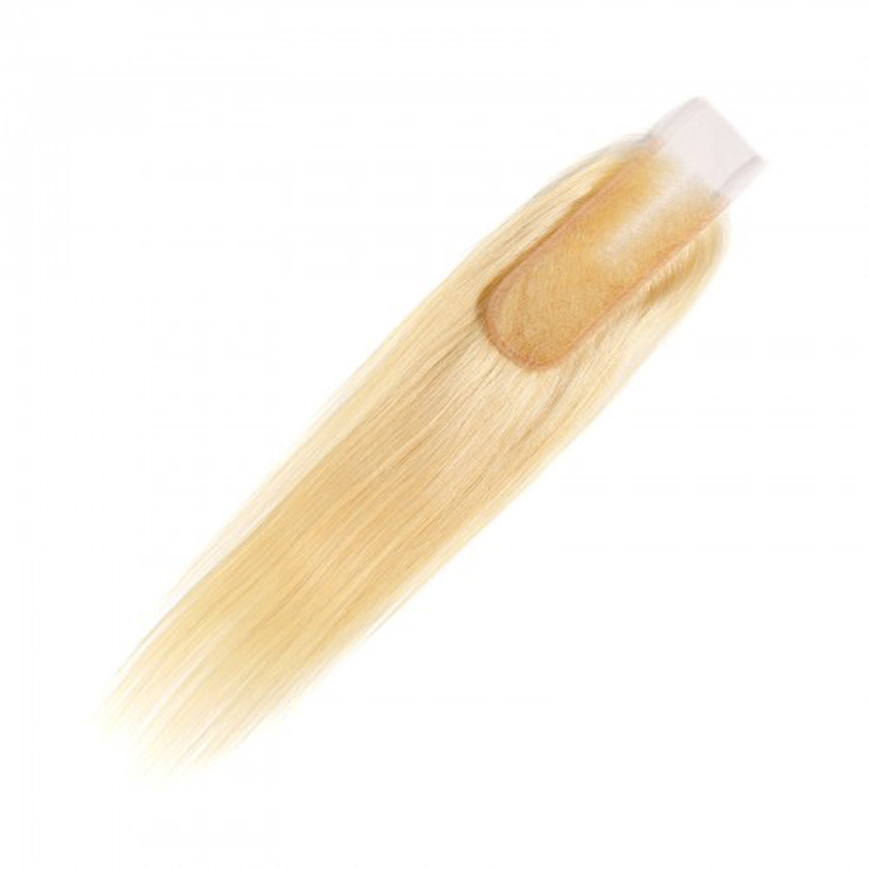 613 Blonde 2x6 HD Lace Closure Body Wave / Straight Virgin Human Hair