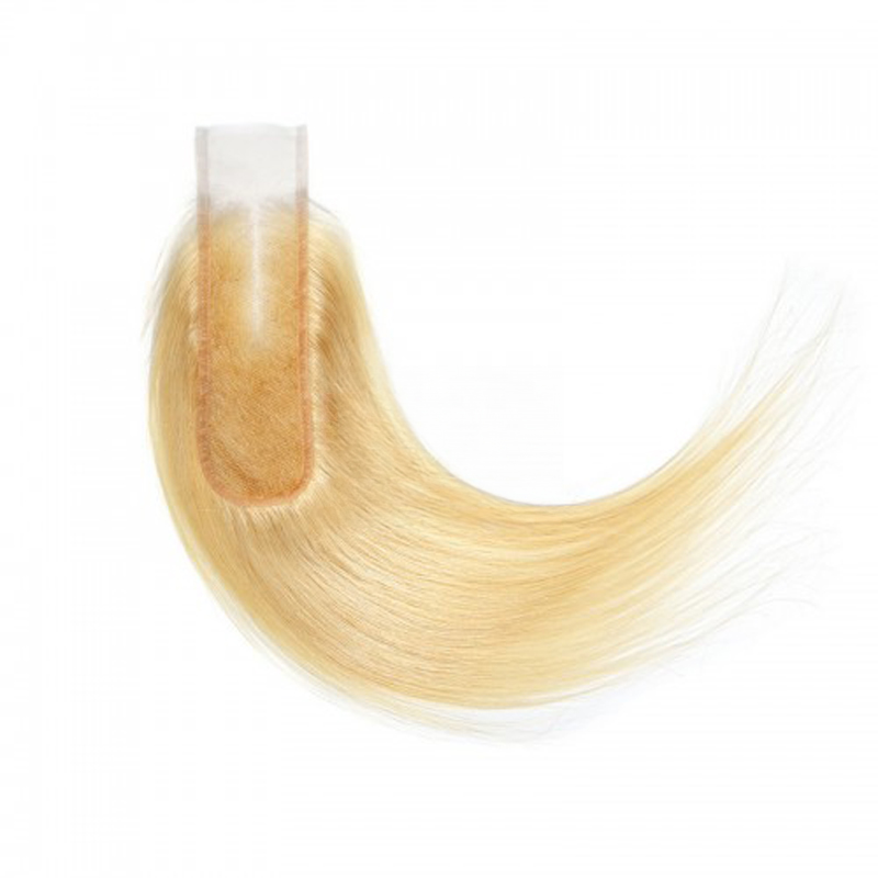 613 Blonde 2x6 HD Lace Closure Body Wave / Straight Virgin Human Hair