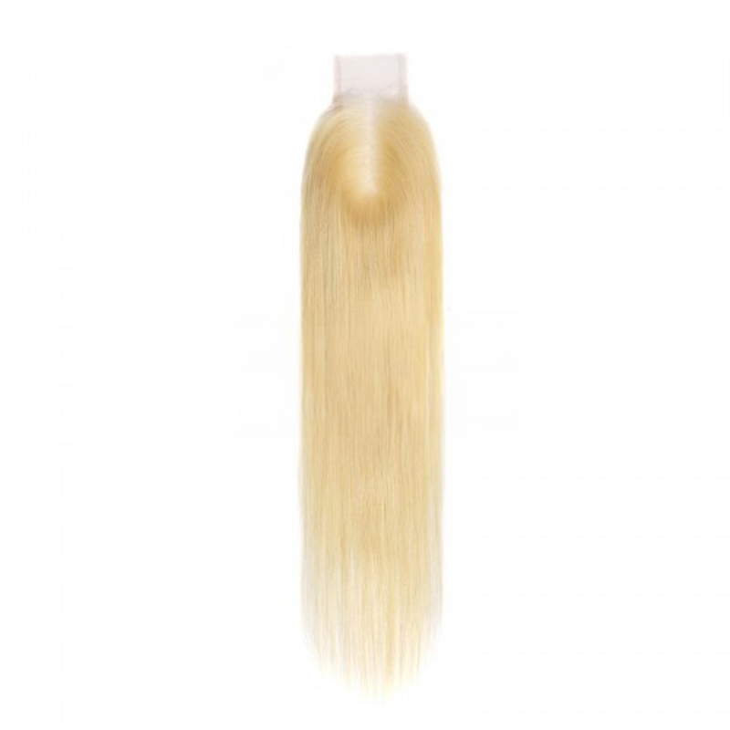 613 Blonde 2x6 HD Lace Closure Body Wave / Straight Virgin Human Hair