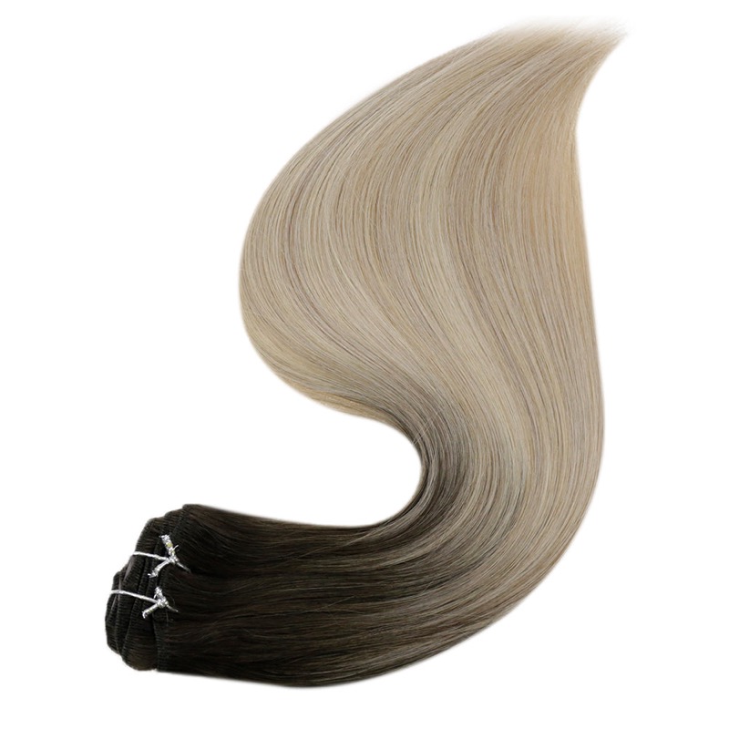 Balayage #2/18/60 Clip-In Extensions Remy Human Hair Wholesale