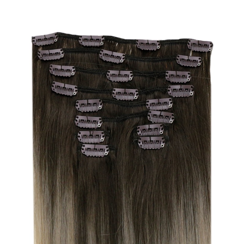 Balayage #2/18/60 Clip-In Extensions Remy Human Hair Wholesale