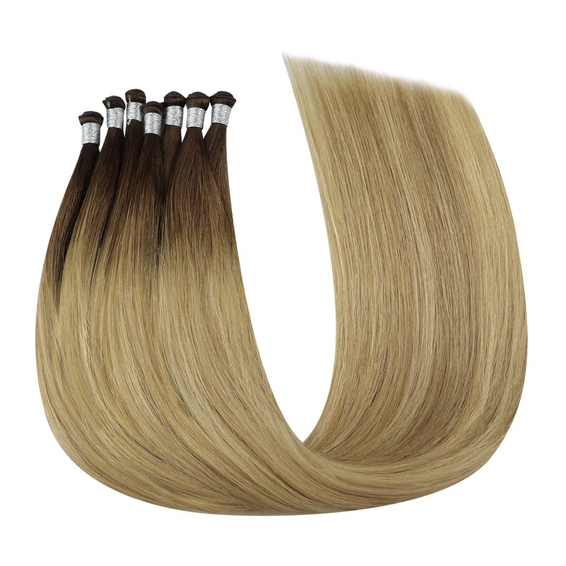 Balayage #3/8/22 Hand Tied Weft Extensions Virgin Human Hair - China Hair Factory Supplier