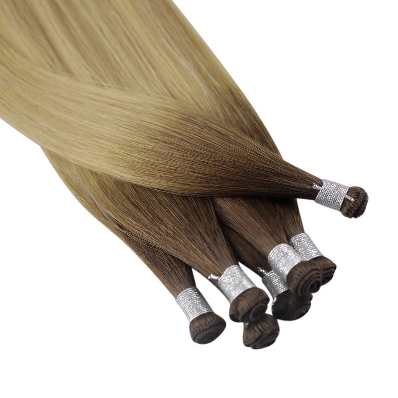 Balayage #3/8/22 Hand Tied Weft Extensions Virgin Human Hair - China Hair Factory Supplier