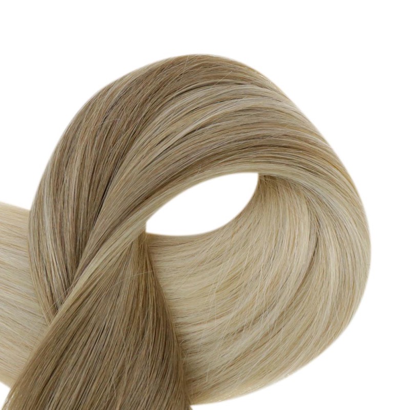 Balayage Ombre Clip-In Hair Extensions Remy Human Hair (#8/60) | Hair Factory
