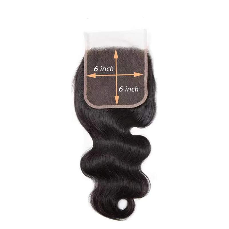 Best Wholesale Factory Body Wave 2x6 / 5x5 / 6x6 HD Lace Closure