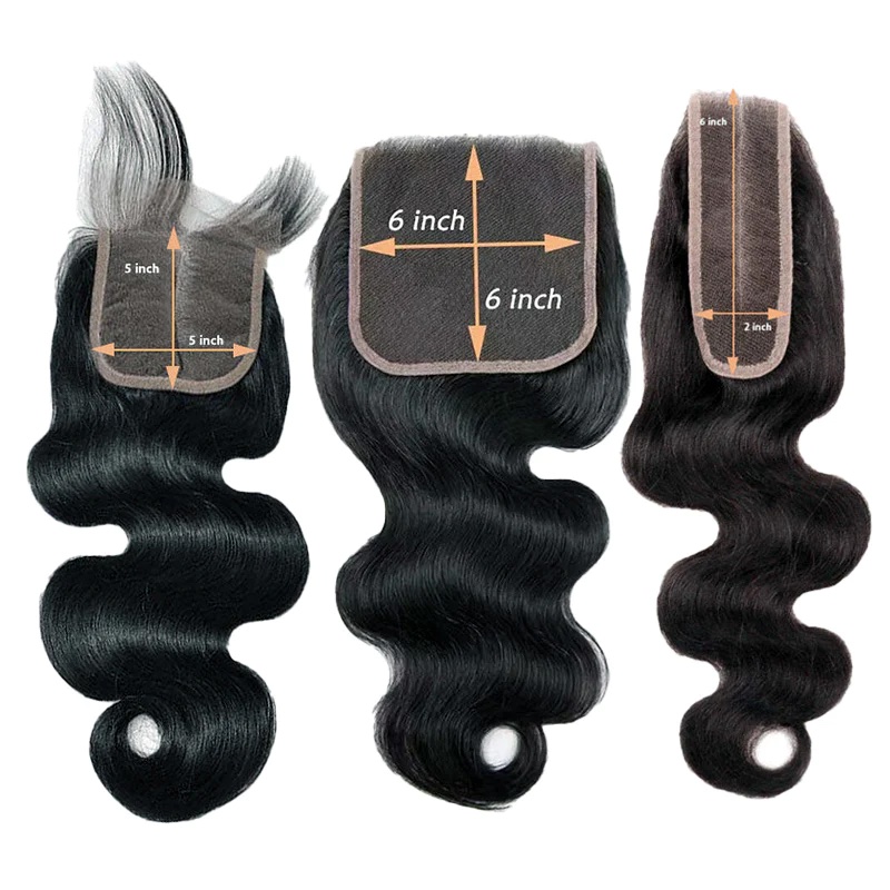 Best Wholesale Factory Body Wave 2x6 / 5x5 / 6x6 HD Lace Closure