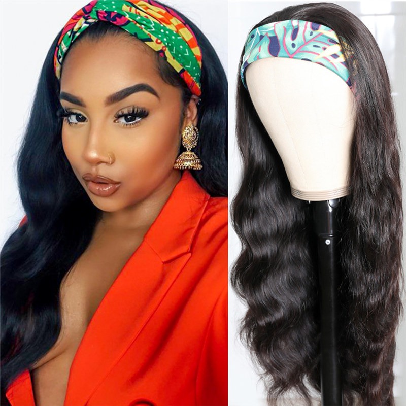 Peruca de Cabelo Humano Onda Corporal Atacado 150% de Densidade com Faixa para Usar e Sair