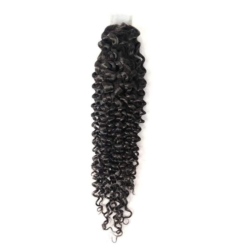 Cierre de Encaje de China Pelo Rizado 2X6 Pelo Virgen Humano Rizado Profundo