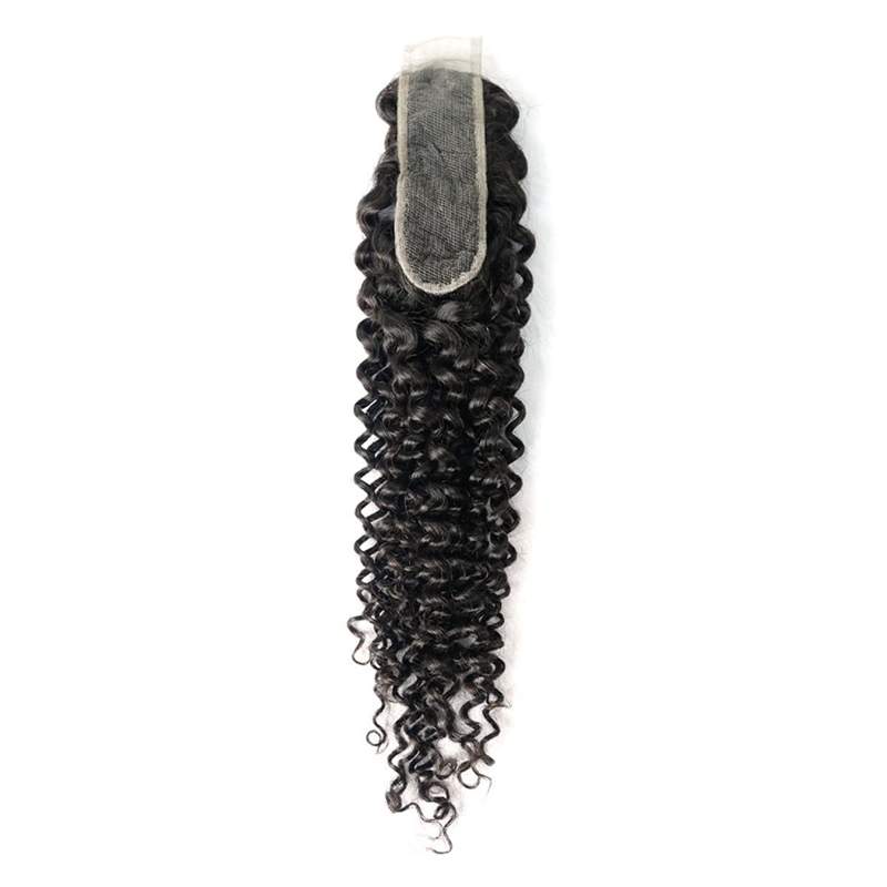 China Hair Curly 2X6 Lace Closure Human Virgin Hair Deep Curly Closure