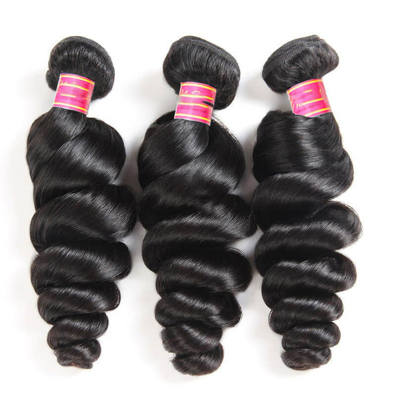 China Hair Extensions Factory Wholesale Loose Wave Hair Bundles
