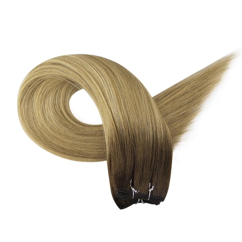 China Haarfabrik - brasilianische Menschenhaar-Nähgewebe-Bündel Balayage-Highlights #3/8/22
