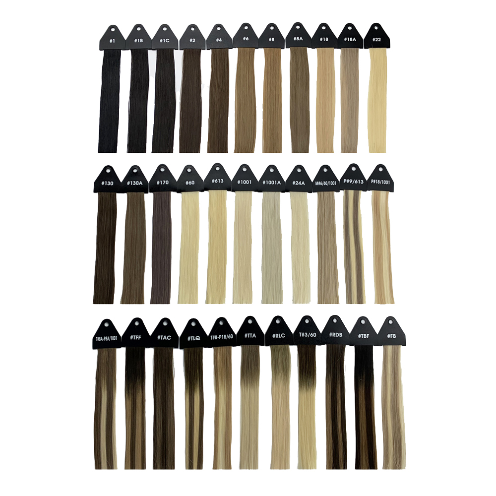 Loja de Cabelo da China Tabela de Cores de Extens&otilde;es de Cabelo e Amostra de Cabelo