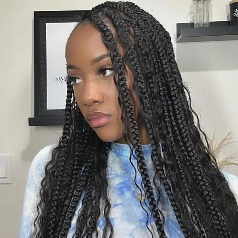Tienda de cabello chino Agua Onda Trenza Extensiones de Cabello Humano a Granel 100g