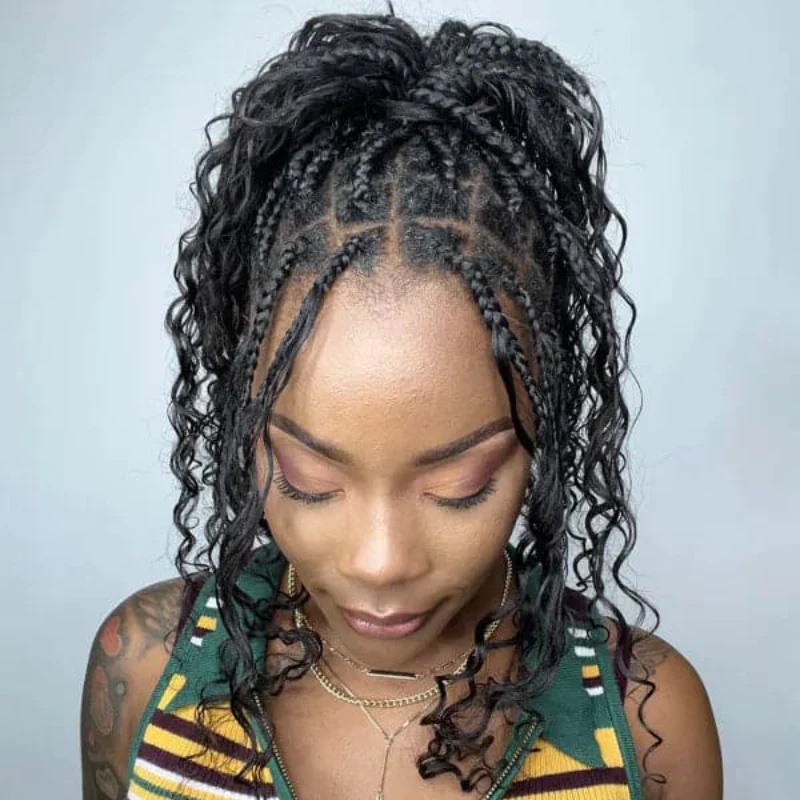 Tienda de cabello chino Agua Onda Trenza Extensiones de Cabello Humano a Granel 100g