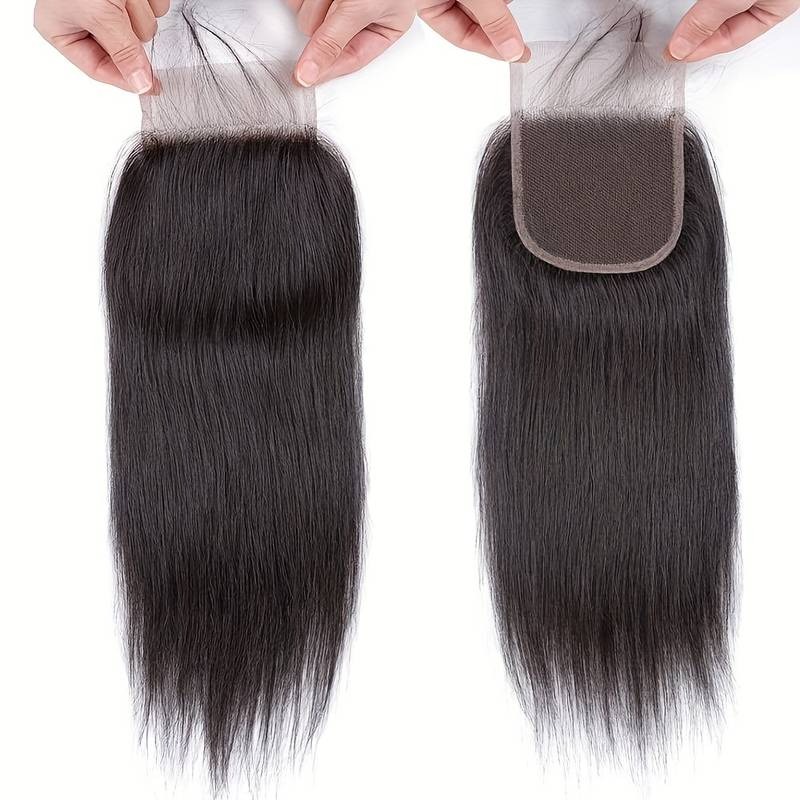 China Hair Store Wholesale Human Hair 4X4 Lace Closure 100% Human Hair