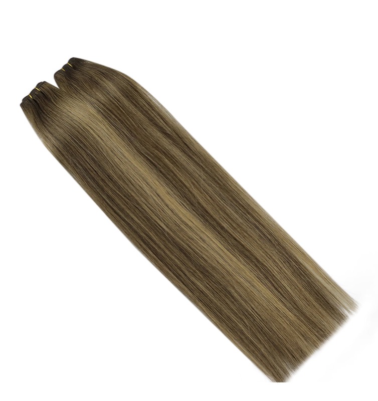 China Hair Supplier - Hand Tied Weft Extensions Balayage Highlights #BM Virgin Human Hair