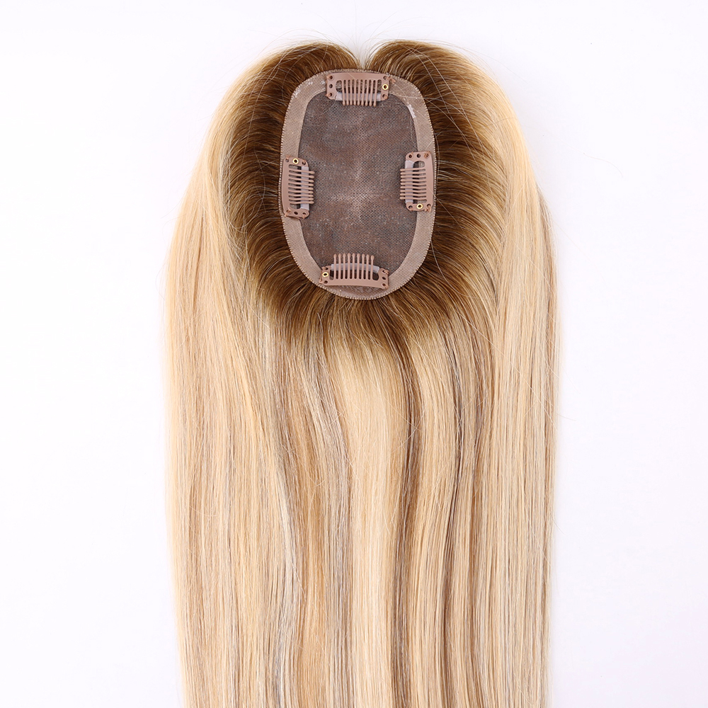China Hair Supplier Virgin Human Hair Piece Monofilament Hair Topper