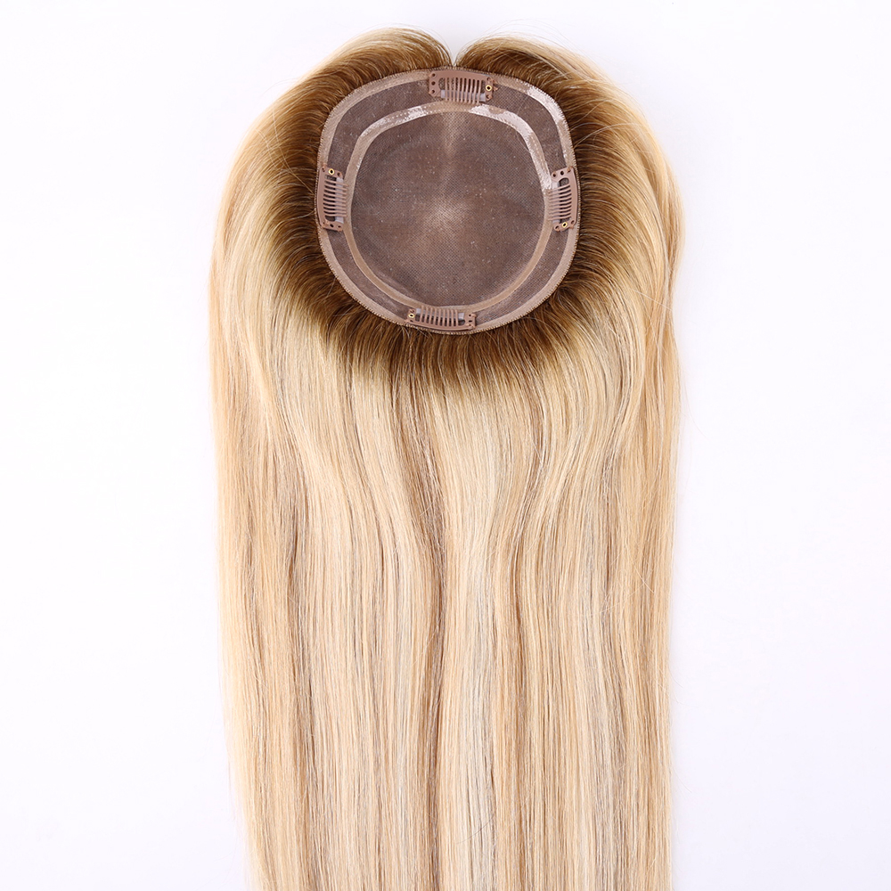 China Hair Supplier Virgin Human Hair Piece Monofilament Hair Topper
