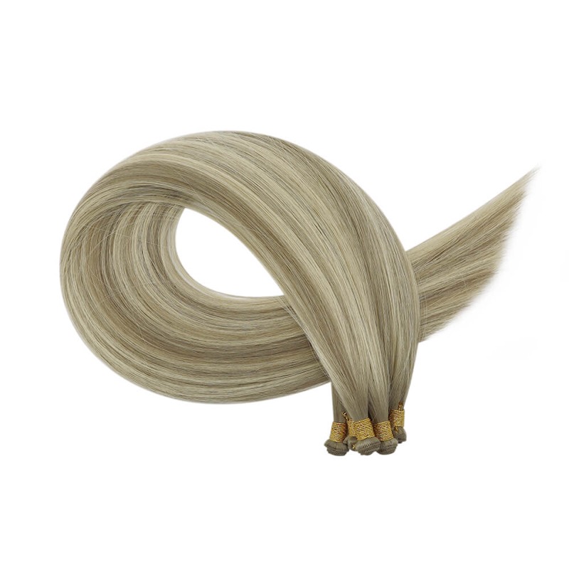 China Hair Vendor - Hand Tied Weft Extensions Highlights #P8/60 Virgin Human Hair