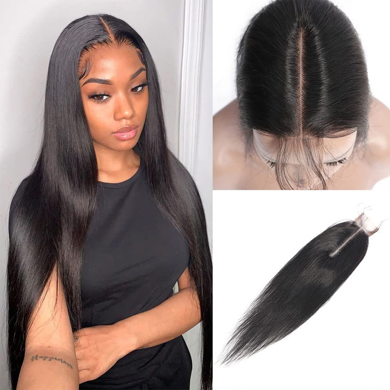China Hair Vendor Remy Human Hair 2x6 Transparent Lace Closure