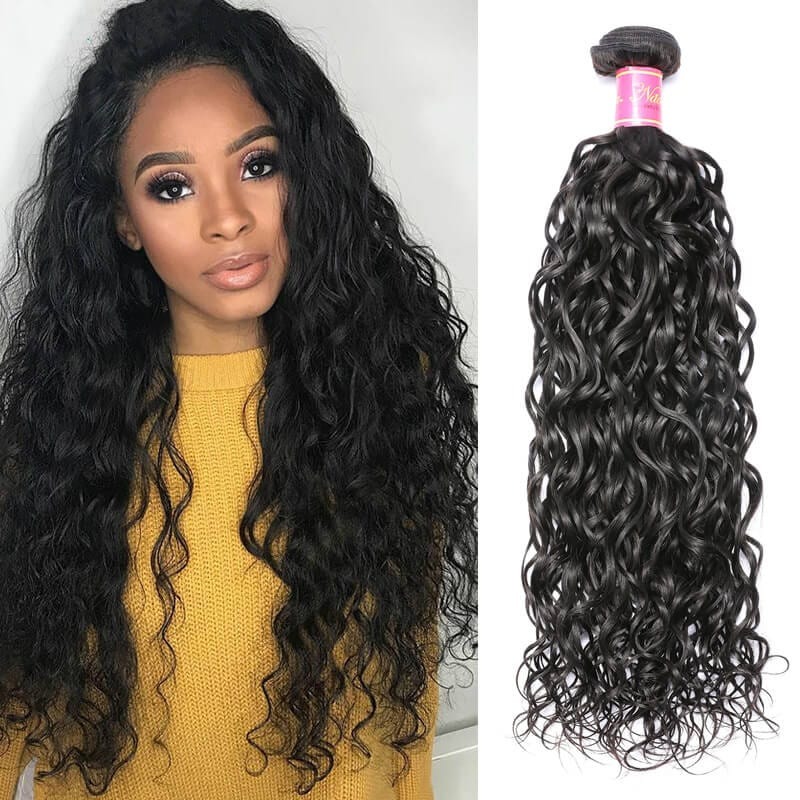 Fournisseurs de cheveux chinois en gros faisceaux de cheveux humains vierges ondulés d'eau
