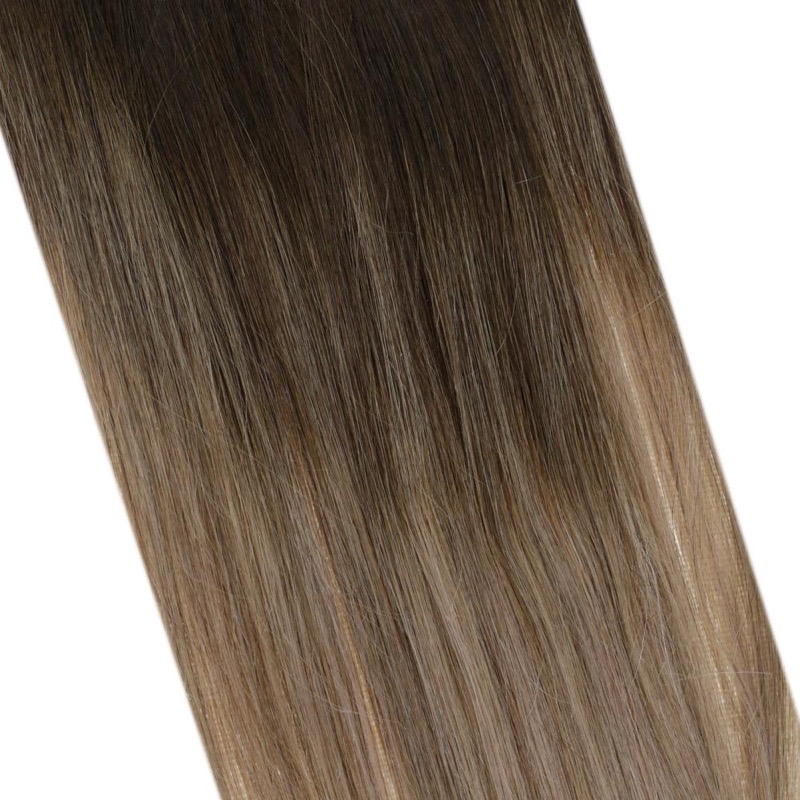 Elegant Balayage Clip-In Hair Extensions Remy Human Hair (#2/6/18) | Wholesale Supplier