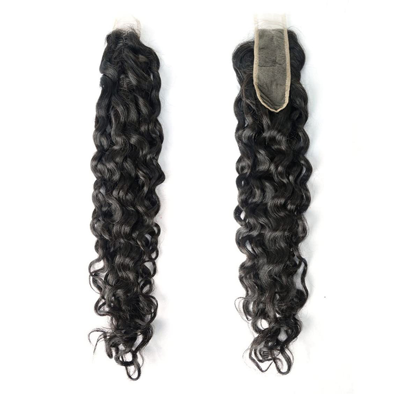 Factory Wholesale Human Hair 2x6 HD Lace Closure Water Wave