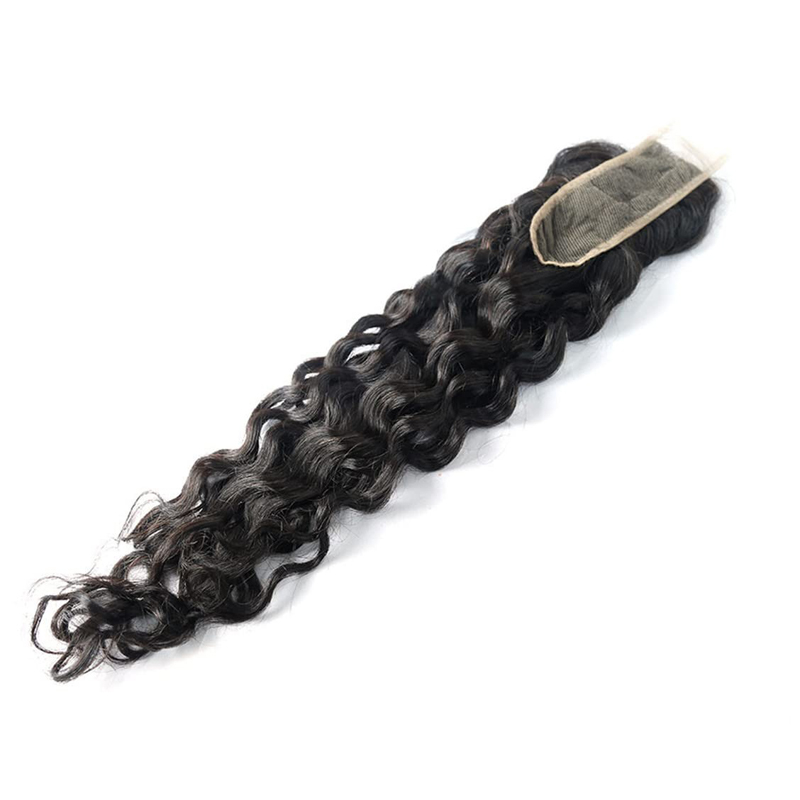 Factory Wholesale Human Hair 2x6 HD Lace Closure Water Wave