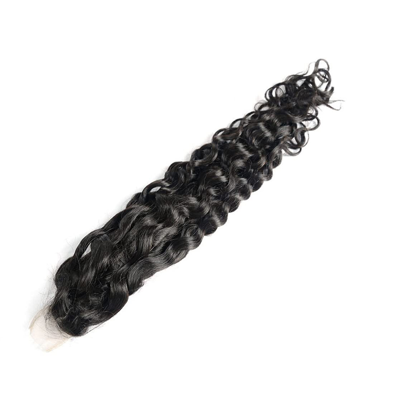 Factory Wholesale Human Hair 2x6 HD Lace Closure Water Wave