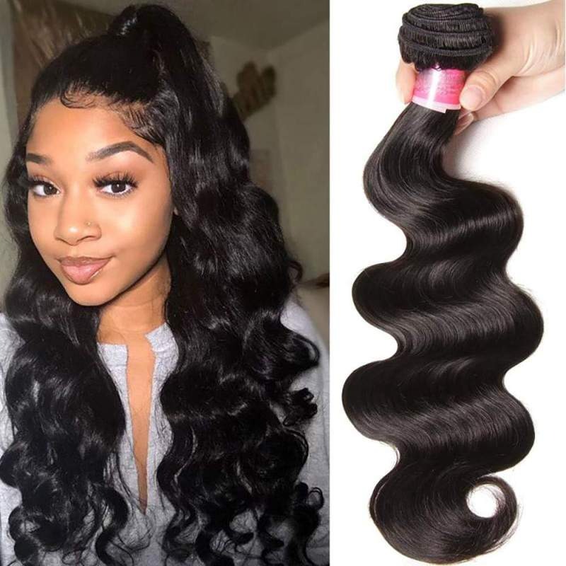 Usine de gros de cheveux humains vierges vague de corps faisceaux de cheveux