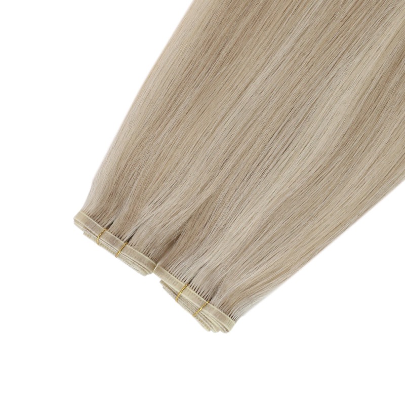 Extensões de Cabelo Virgem Humano Balayage em Trama de Seda Lisa, Atacado de Fábrica