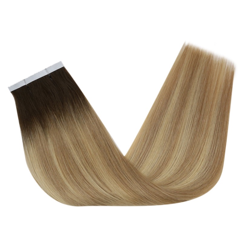 Flower Tape-in Extensions Balayage #3/8/22 Virgin Human Hair