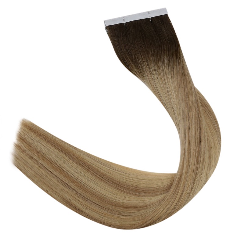 Flower Tape-in Extensions Balayage #3/8/22 Virgin Human Hair