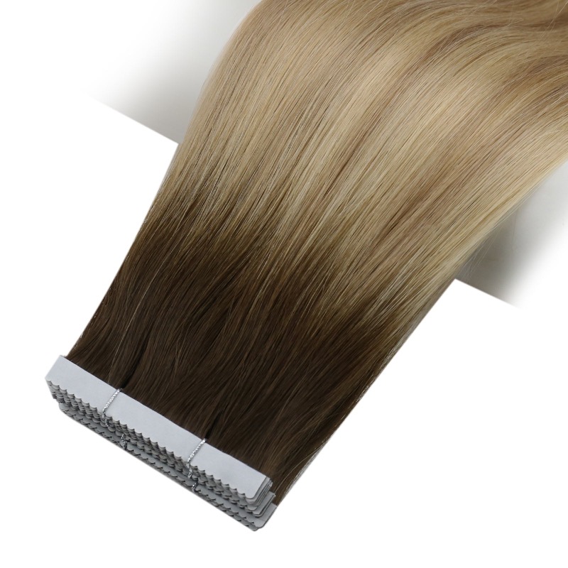 Flower Tape-in Extensions Balayage #3/8/22 Virgin Human Hair