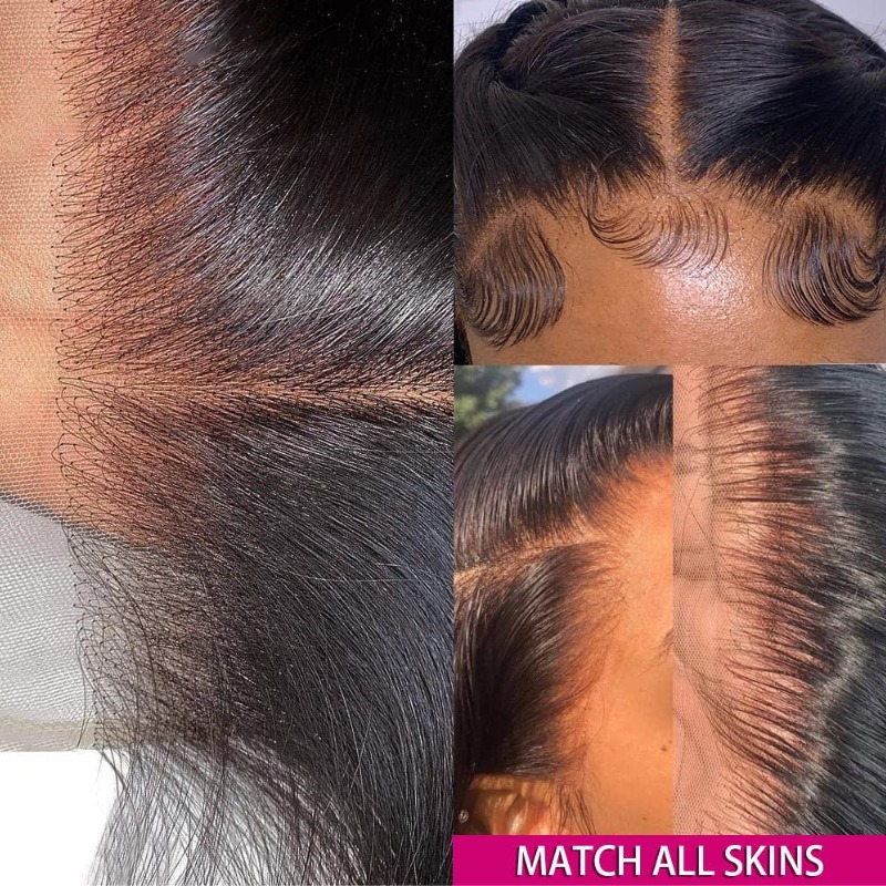 Fábrica de Cabelo da China Peruca de Onda Corporal de Fechamento de Perucas de Renda HD 5X5 sem Cola