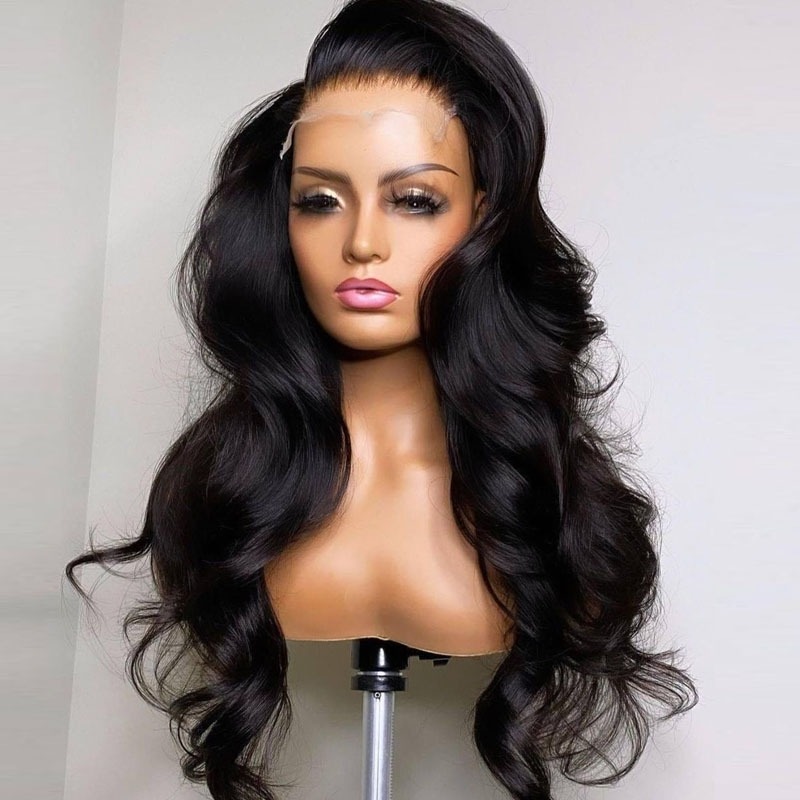 Fábrica de Cabelo da China Peruca de Onda Corporal de Fechamento de Perucas de Renda HD 5X5 sem Cola