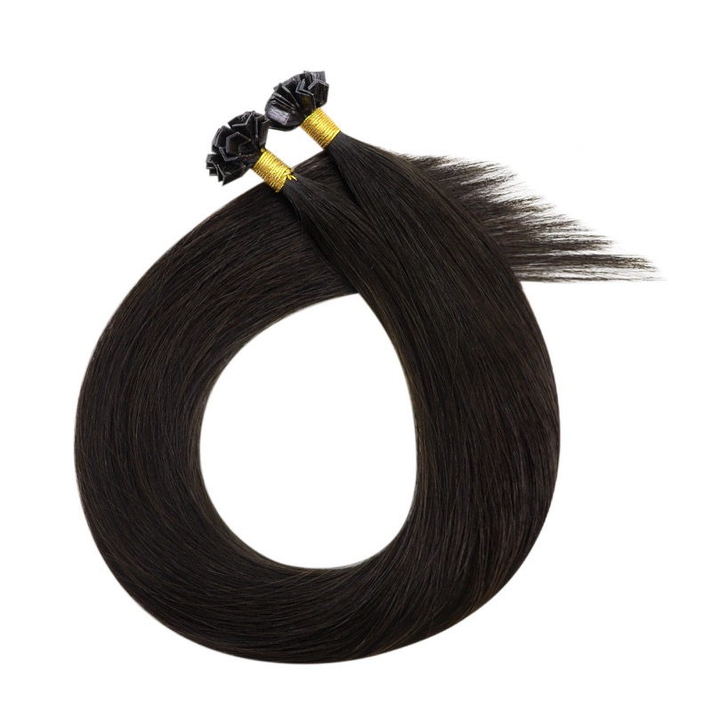 Hair Factory K-Tip Hair Extensions Virgin Human Hair Off Black #1B