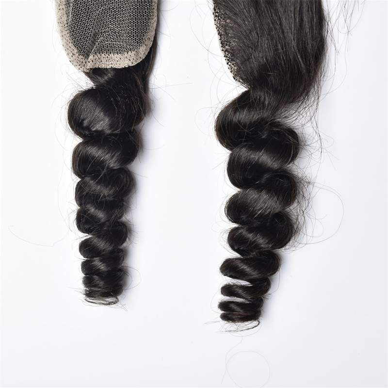 Hair Store Loose Wave 2X6 Lace Closure Virgin Human Hair Pre Plucked
