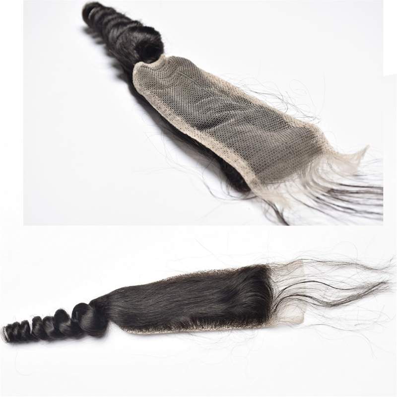 Hair Store Loose Wave 2X6 Lace Closure Virgin Human Hair Pre Plucked
