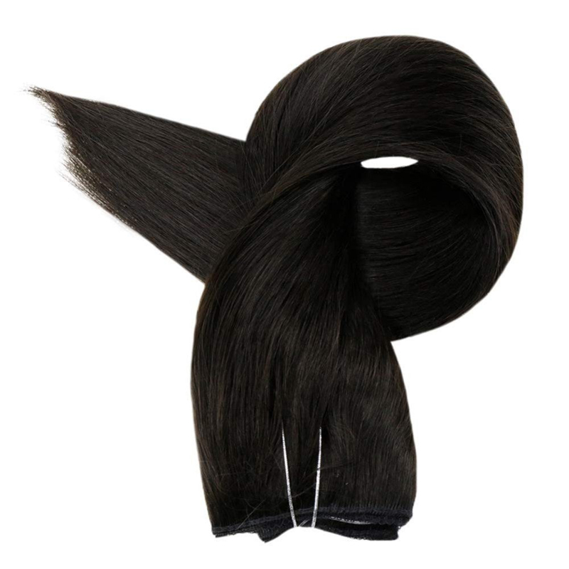 China Haarlieferant Halo-Haarverlängerung Großhandel 100g Off Black #1B Unsichtbare Halo-Haare