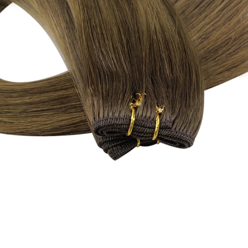 Hand Tied Weft Extensions Balayage Highlights #DU - China Hair Store Virgin Human Hair