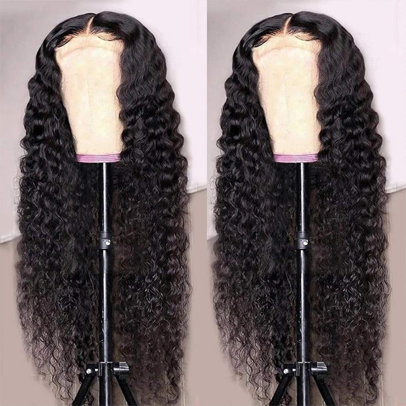 Peruca de Cabelo Humano Indetectável Encerramento 5x5 Curly Skin Melt com Renda HD
