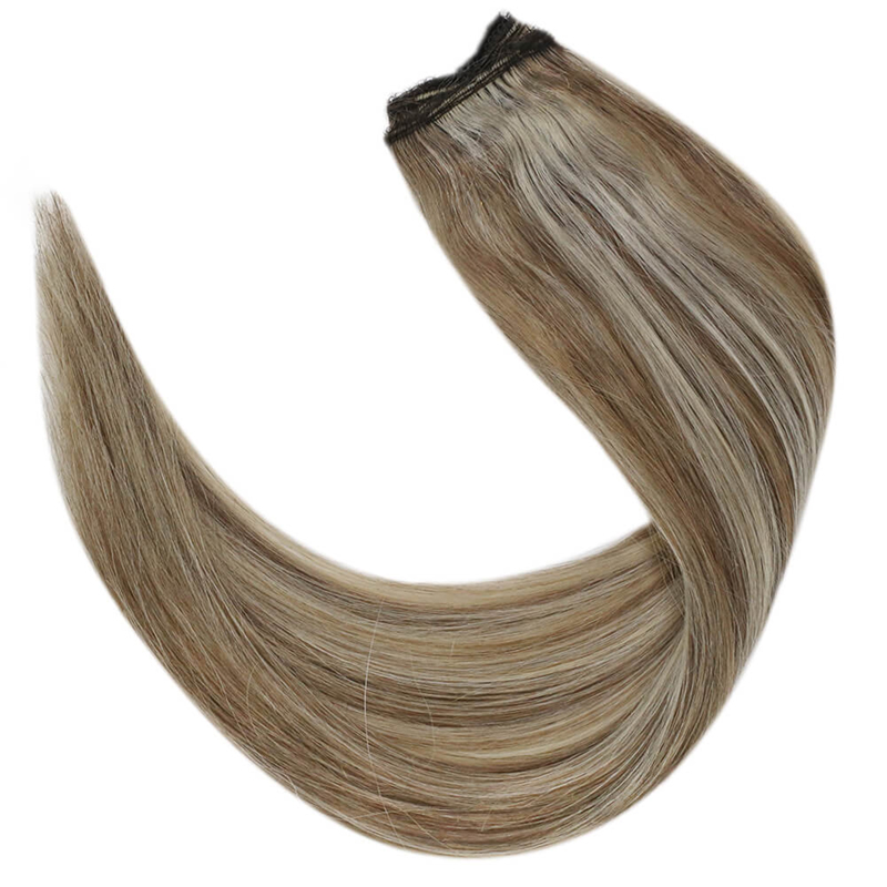 Extensão capilar Halo Real de Cabelo Humano Destaque #P8/60 Extensões de Fio de Peixe