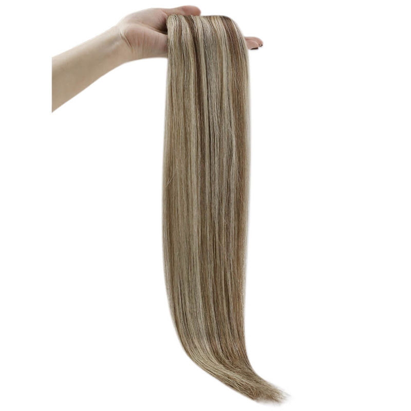 Extensão capilar Halo Real de Cabelo Humano Destaque #P8/60 Extensões de Fio de Peixe