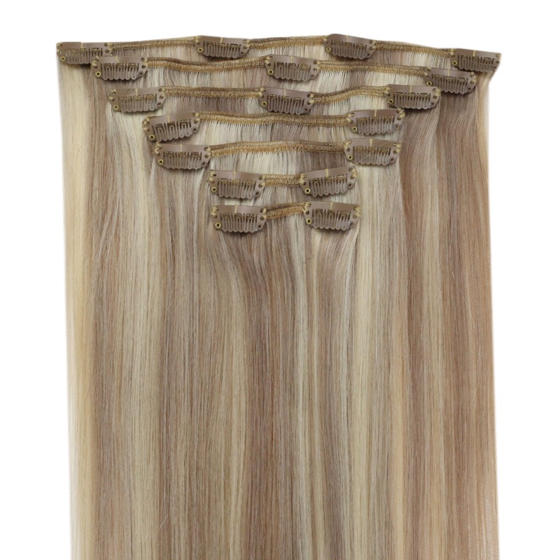 Highlights Clip-In Hair Extensions Remy Human Hair (#P18/613) | Wholesale Supplier