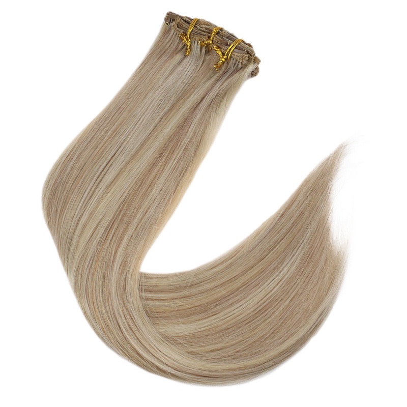 Highlights Clip-In Hair Extensions Remy Human Hair (#P18/613) | Wholesale Supplier